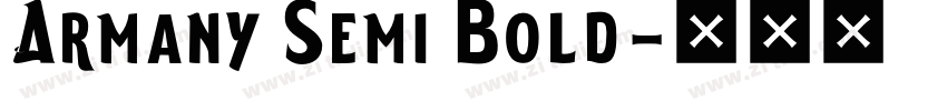 Armany Semi Bold字体转换
